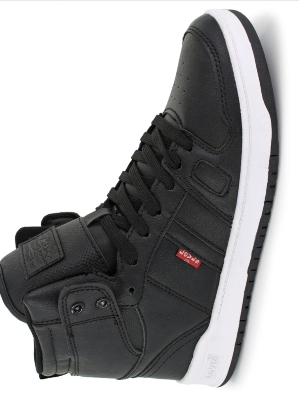 Levi's Women's Black and White High-Top Sneaker